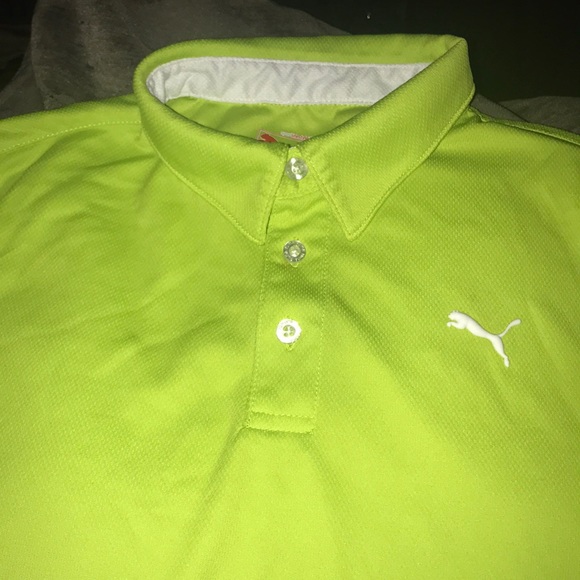 puma lime green shirt
